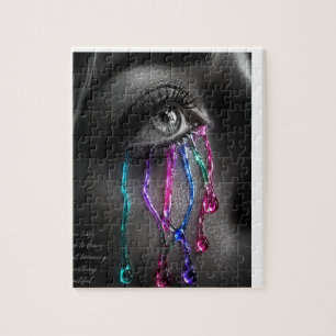 Juwelen Tranen Gotische Oog Kunstpuzzel Legpuzzel