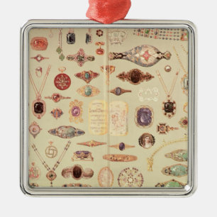 Juwelen uit de Catalogus Tiffany, 1890 Metalen Ornament