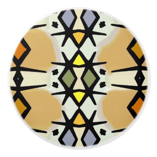 Juwelen van Congo - keramische trekkracht Keramische Knop (Voorkant)