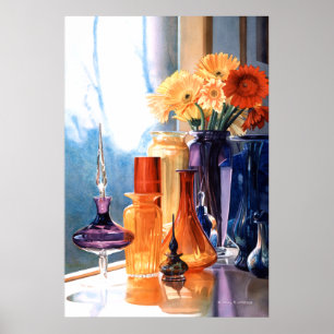 "Juwelen van de tsaar" Waterverf van kunstglas Poster