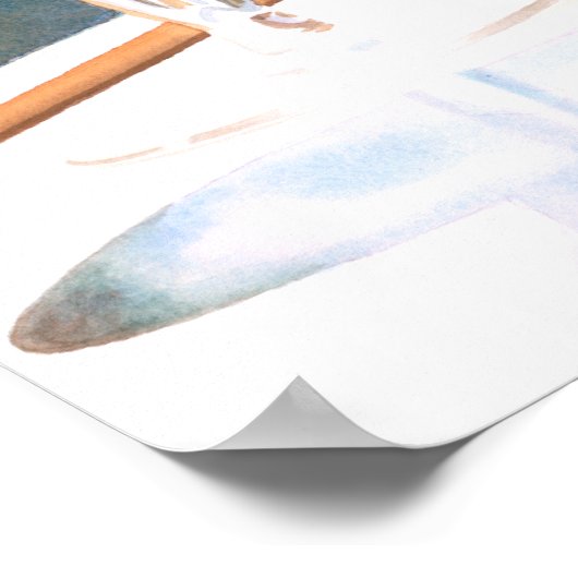 "Juwelen van de tsaar" Waterverf van kunstglas Poster (Hoek)