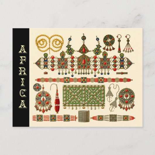 Juwelen van het volk van Kabyle in Algerije Briefkaart (Voorkant)