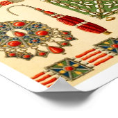 Juwelen van het volk van Kabyle in Algerije Poster (Hoek)