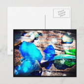 Juwelen van het Zee - Beach Glass Briefkaart (Voorkant / Achterkant)