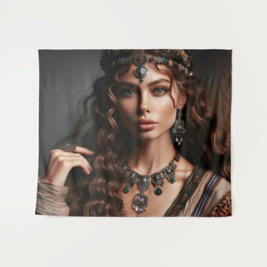 "Juwelen van sereniteit" Wandkleed (Voorkant (horizontaal))