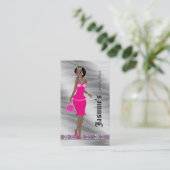 Juwelen Visitekaartje Afrikaanse Amerikaanse Zebra (Staand voorkant)