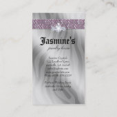 Juwelen Visitekaartje Afrikaanse Amerikaanse Zebra (Achterkant)