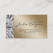 Juwelen Visitekaartje Tanning Woman Zebra Silver G (Achterkant)