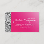 Juwelen Visitekaartje Woman Leopard Pink Silver (Achterkant)