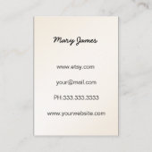 juwelen Visitekaartjes (Achterkant)