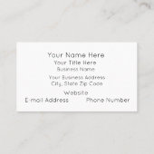 juwelen Visitekaartjes (Achterkant)