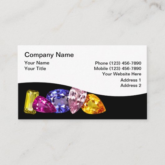 juwelen Visitekaartjes (Voorkant)