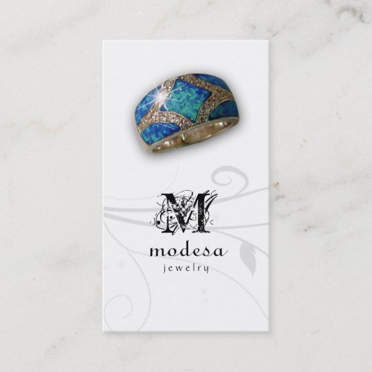 Juwelen Visitekaartjes Australian Opal Ring (Voorkant)