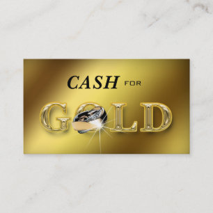 Juwelen Visitekaartjes Cash voor Gold Metallic