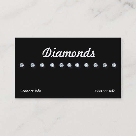 juwelen Visitekaartjes Diamonds (Voorkant)