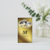 Juwelen Visitekaartjes Verloving Rings Gold V (Staand voorkant)