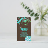 Juwelen Visitekaartjes Vloeren Crystal Blue Sparkl (Staand voorkant)