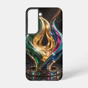 Juwelen Vlam Luxe Edelsteen Basis Behuizing Samsung Galaxy Hoesje