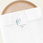 Juwelen Waterverf Eucalyptus Ronde Sticker