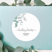 Juwelen Waterverf Eucalyptus Ronde Sticker