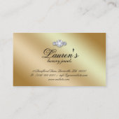 Juwelen Zebra Visitekaartje Sparkle Paars Gold 2 (Achterkant)