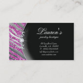 Juwelen Zebra Visitekaartje Sparkle SB Roze (Achterkant)