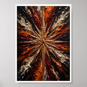 Juwelenexplosie - Levendig Smaragd Paars Roze Goud Poster