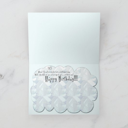 Juwelenfeest (Verjaardag Kaart) Kaart (Binnen)