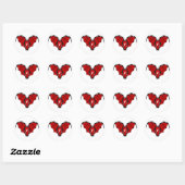 Juwelenkist met vleugels ronde sticker (Vel)