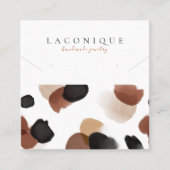 juwelenweergave | ABSTRACT | Lopard Vierkante Visitekaartje (Voorkant)