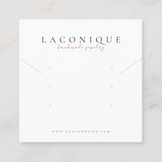 juwelenweergave | Joodse oorten | Modern Vierkante Visitekaartje (Voorkant)