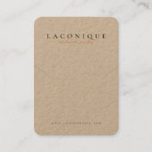 juwelenweergave | Kraft | Minimalistisch bedrijf C Visitekaartje (Voorkant)