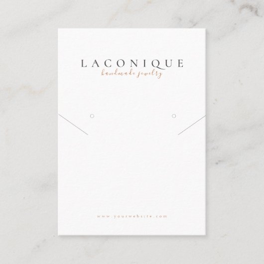 juwelenweergave | Loopspatafdruk | Waterverf Busin Visitekaartje (Voorkant)