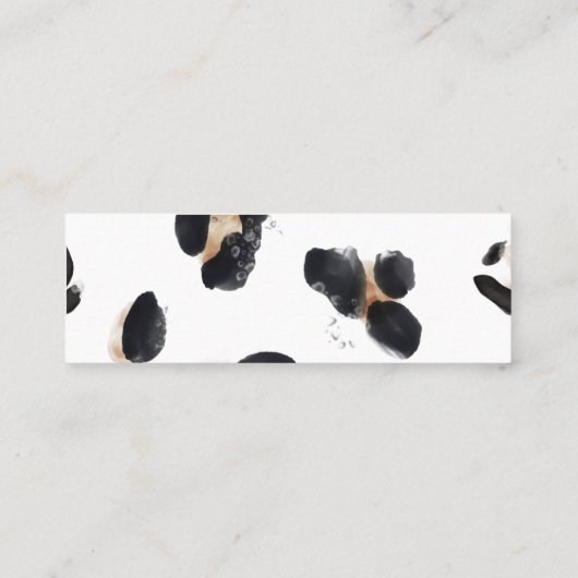 juwelenweergave | Lopard | WATERVERF Mini Visitekaartje (Achterkant)