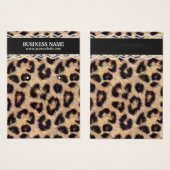 Juwelenweergave Moderne luipaard afdrukken Visitekaartjes (Voorkant /achterkant)