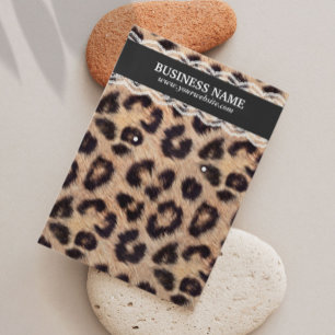 Juwelenweergave Moderne luipaard afdrukken Visitekaartjes