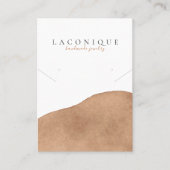 juwelenweergave | Neutraal | Beige | WATERVERF Visitekaartje (Voorkant)