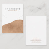 juwelenweergave | Neutraal | Beige | WATERVERF Visitekaartje (Voorkant / Achterkant)