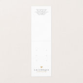 juwelenweergave | Neutraal | Goud hart Visitekaartje (Buitenkant ongevouwen)