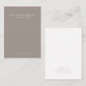 juwelenweergave | Neutraal | Minimalistisch bedrij Visitekaartje (Voorkant / Achterkant)