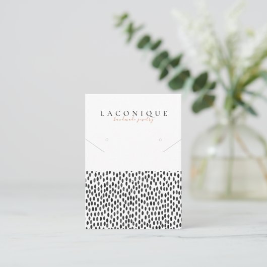 juwelenweergave | Polka Dot | Onttrekking Visitekaartje (Staand voorkant)