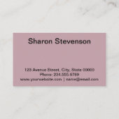 Juwelenwinkel, elegant visitekaartje (Achterkant)