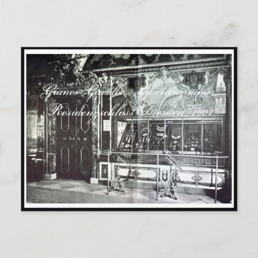 Juwelenzimmer Dresden Green Vault Grünes Gewölbe Briefkaart (Voorkant)