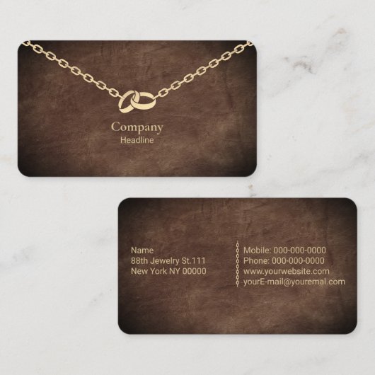 Juweler Visitekaartje (Voorkant / Achterkant)