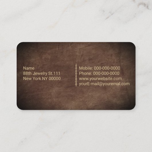 Juweler Visitekaartje (Achterkant)