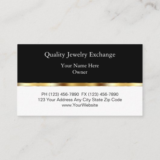 Juweler Visitekaartjes (Achterkant)