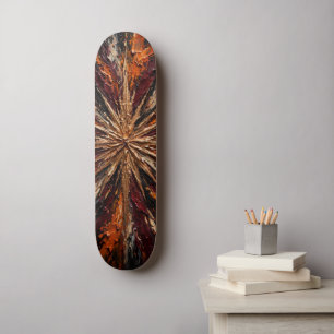 Juwelexplosie - Levendig Smaragd Paars Roze Goud Persoonlijk Skateboard