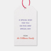  juwelgevierde Labels Cadeaulabel (Achterkant)