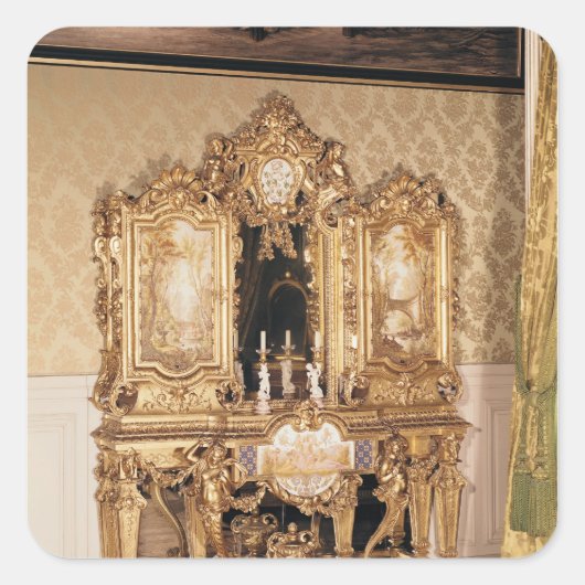 Juwelienkast Vierkante Sticker (Voorkant)