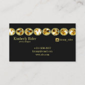 Juwelier op zwart visitekaartje (Achterkant)